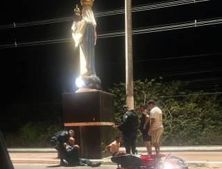 Motociclista tenta furar blitz e atropela policial em Tobias Barreto